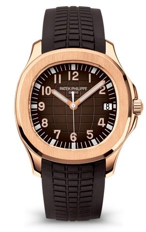 Patek Philippe Aquanaut Date Brown Strap Rose Gold