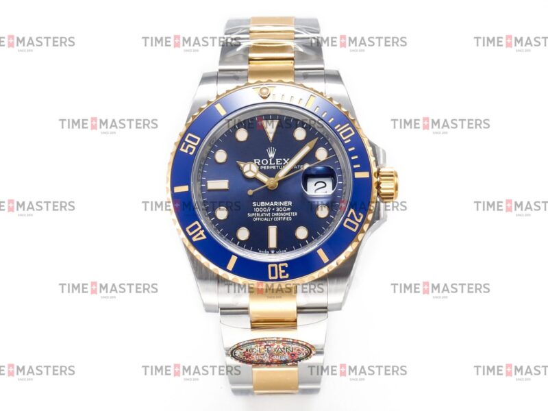 Rolex Submariner Date - 41 mm - טו טון זהב באזל כחול לוח כחול גימור קצה